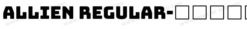 Allien Regular字体转换